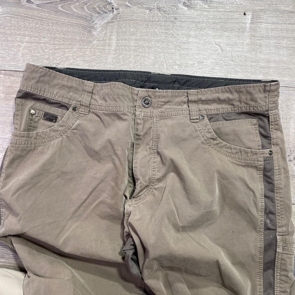 Kuhl Radikl Pants Mens 38x30 Brown Khaki Stretch Outdoor Hiking Workwear Casual - Picture 2 of 9